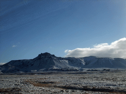 Mountains west of Hveragerthi, viewed from the rental car on the Suðurlandsvegur road