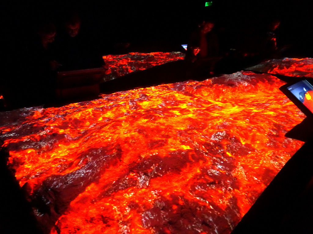 Interior of the Intro to Volcanology Hall at the Lava Centre