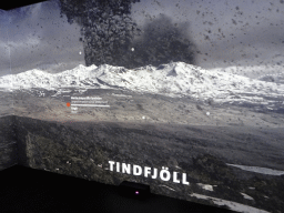 Information on the Tindfjöll volcano at the Site of Actual Volcanoes Hall at the Lava Centre