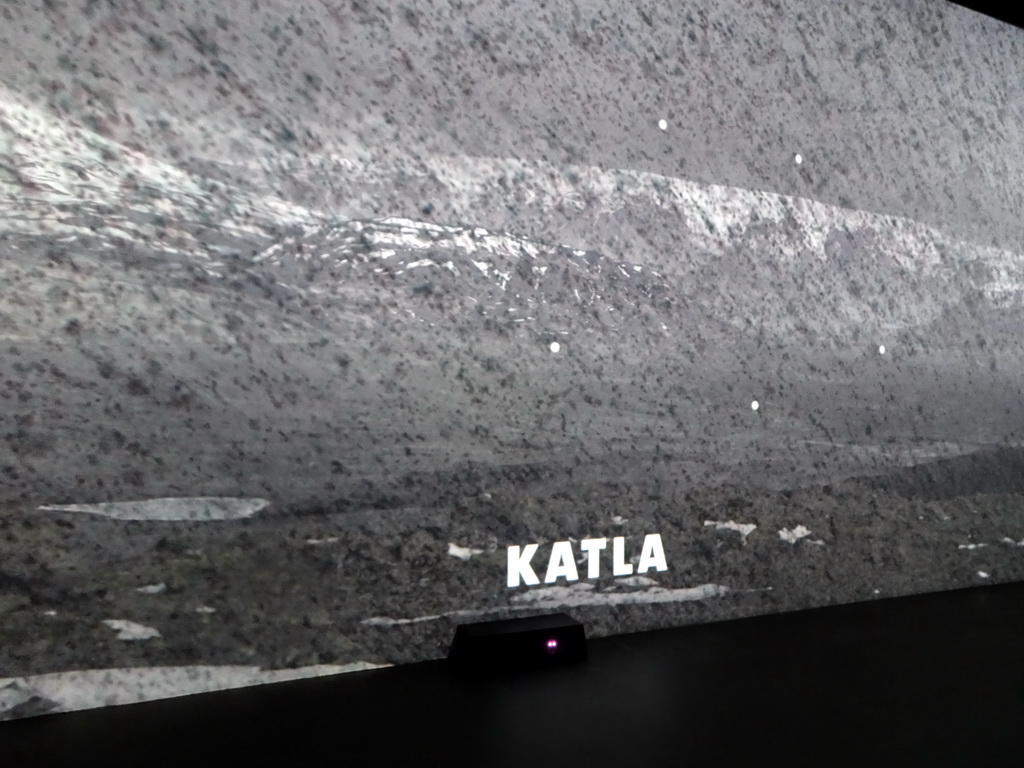 Information on the Katla volcano at the Site of Actual Volcanoes Hall at the Lava Centre