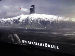 Information on the Eyjafjallajökull volcano at the Site of Actual Volcanoes Hall at the Lava Centre