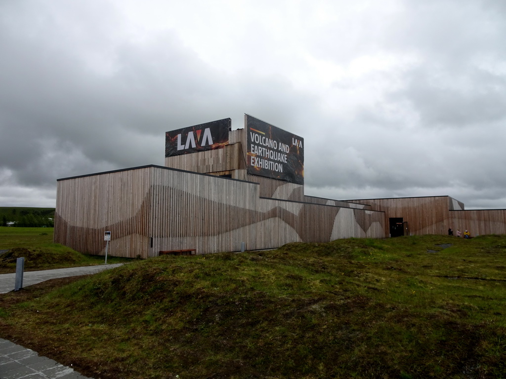 Front of the Lava Centre at the Þjóðvegur road