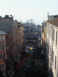 The Cap Ariz Sokagi street, from the window of our room in the Grand Liza Hotel