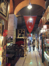 Turkish flag and a portrait of Ataturk, in the Grand Bazaar