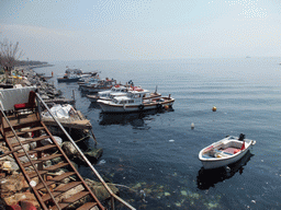 Boats in the Sea of Marmara, in the harbour of the Kumkapi neighborhood