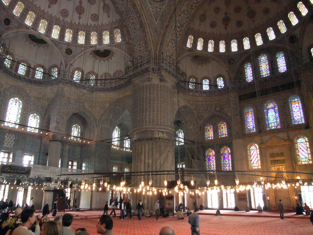 Interior of the Blue Mosque