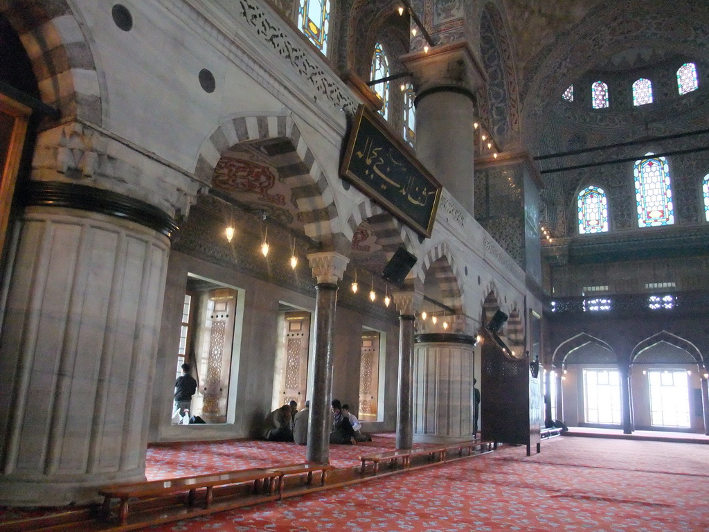 Interior of the Blue Mosque