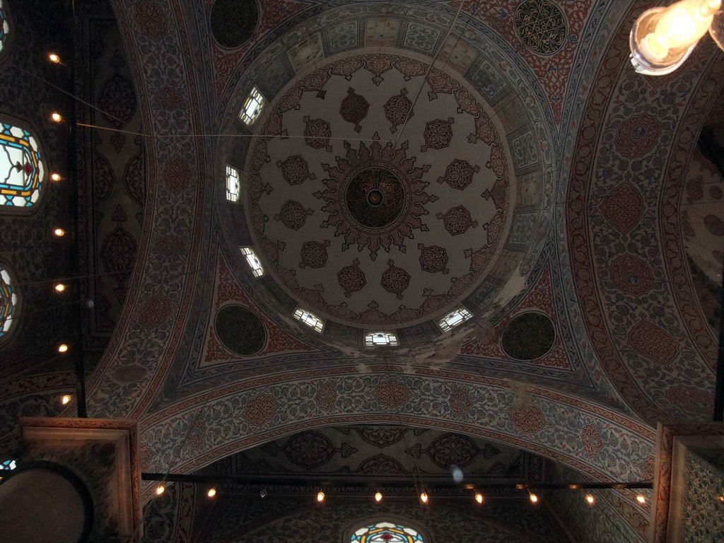 Ceiling inside the Blue Mosque