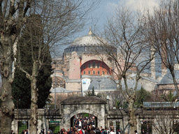 The Hagia Sophia, seen from the Outer Courtyard of the Blue Mosque