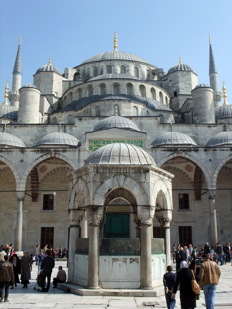 The Blue Mosque and the fountain on the Inner Courtyard