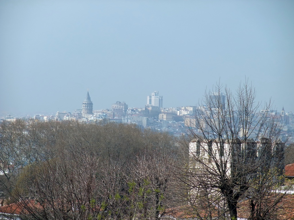 View from the Hagia Sophia on the Galata Tower and surroundings