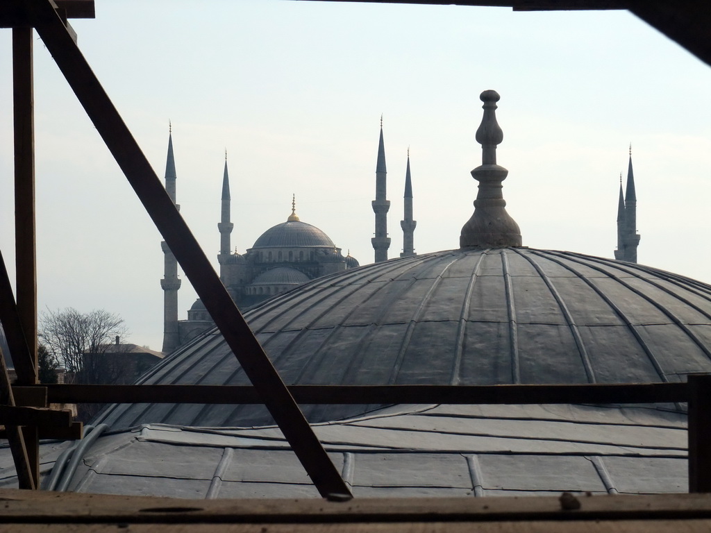 View from the Hagia Sophia on the Blue Mosque