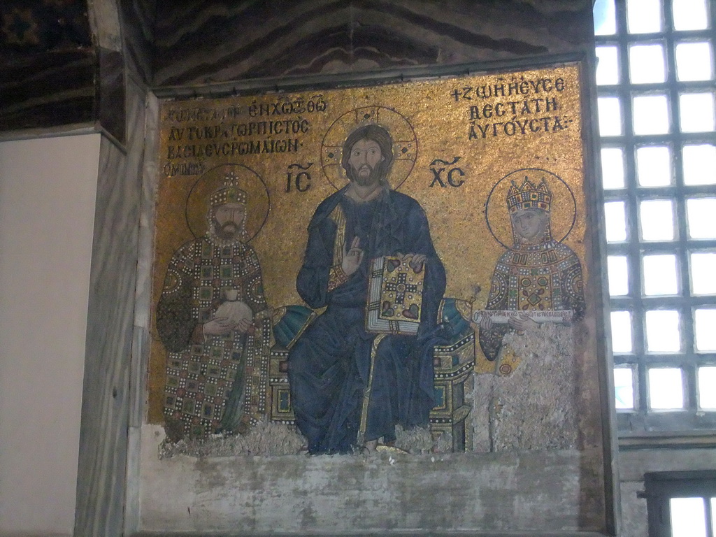 The Empress Zoe mosaic in the Hagia Sophia