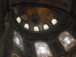 The Apse of the Hagia Sophia, with the Apse mosaic of the Theotokos