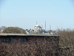 The Süleymaniye Mosque and the Fatih Mosque (Fatih Camii), viewed from the Upper Terrace of Topkapi Palace