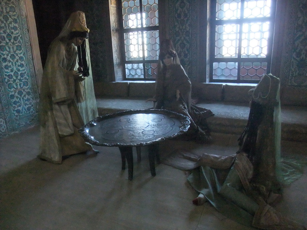 The interior of the Apartments of the Queen Mother at the Harem in the Topkapi Palace