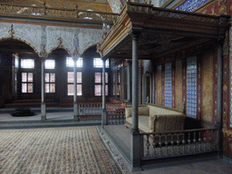 The Imperial Hall with the Throne of the Sultan, at the Harem in the Topkapi Palace