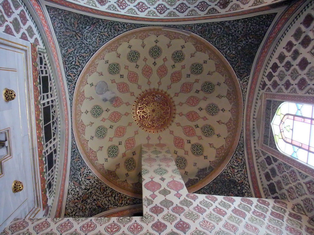 The ceiling of the Imperial Hall at the Harem in the Topkapi Palace