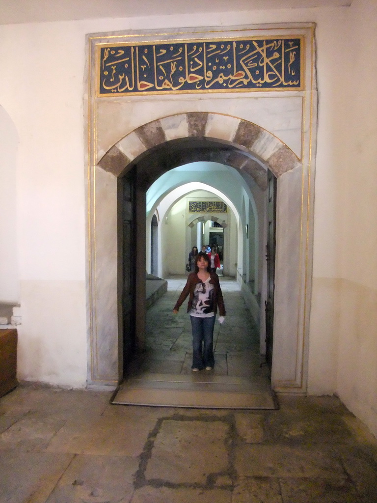 Miaomiao at the Golden Road at the Harem in the Topkapi Palace