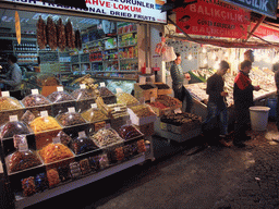 Spices at an open market in the Uskudar district