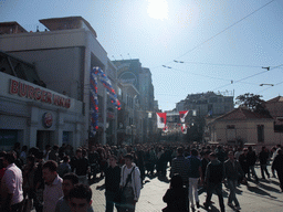 Taksim Square (Taksim Meydani), with the start of Istiklal Avenue (Istiklal Caddesi)