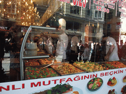 Food at a restaurant at Istiklal Avenue