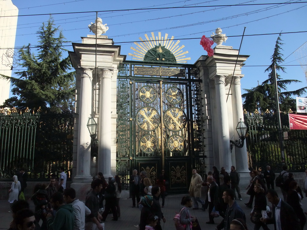 The Galatasaray Gate, entrance to the Galatasaray Lisesi high school, at Istiklal Avenue