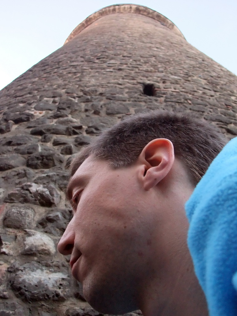 Tim in front of the Galata Tower