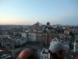 View on the Beyoglu district, from the top of the Galata Tower