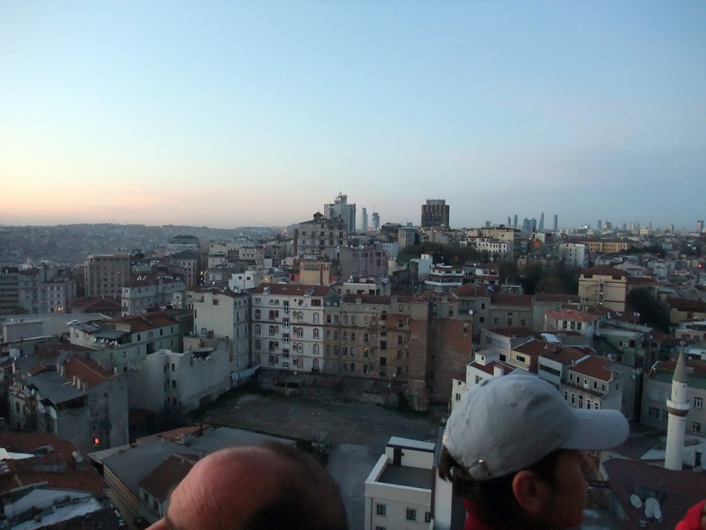 View on the Beyoglu district, from the top of the Galata Tower