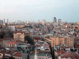 View on the Beyoglu district, from the top of the Galata Tower