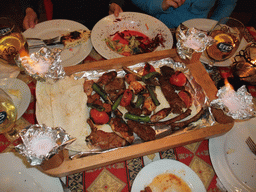 Mixed meat dish at the Vuslat Ocakbasi restaurant