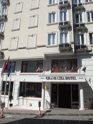 The front of the Grand Liza Hotel