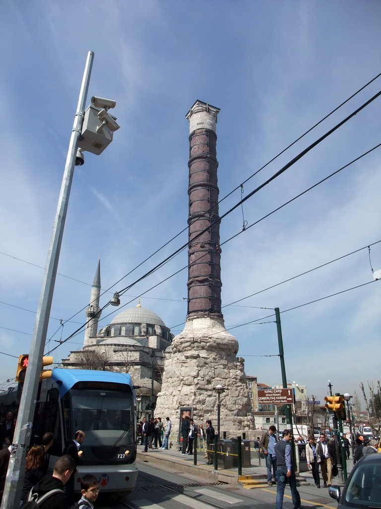 The Column of Constantine and the Atik Ali Pasha Mosque