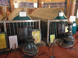 Coffins in the Tomb of Sultan Suleiman I, in the garden of the Süleymaniye Mosque