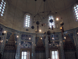Ceiling and windows of the Tomb of Roxelana, in the garden of the Süleymaniye Mosque