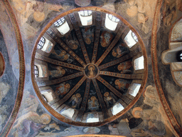 Dome of the parecclesion of the Church of St. Savior in Chora, with a fresco of the Virgin and Child surrounded by twelve angels