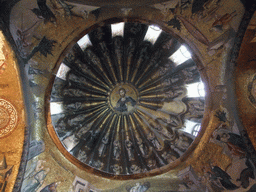 Mosaic of Christ Pantocrator in the south dome of the inner narthex of the Church of St. Savior in Chora