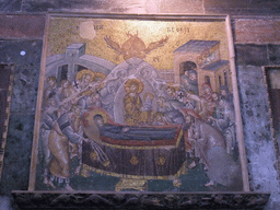 Mosaic of the Koimesis in the naos of the Church of St. Savior in Chora