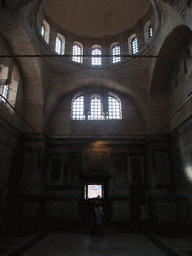 Ana and Nardy in the naos of the Church of St. Savior in Chora