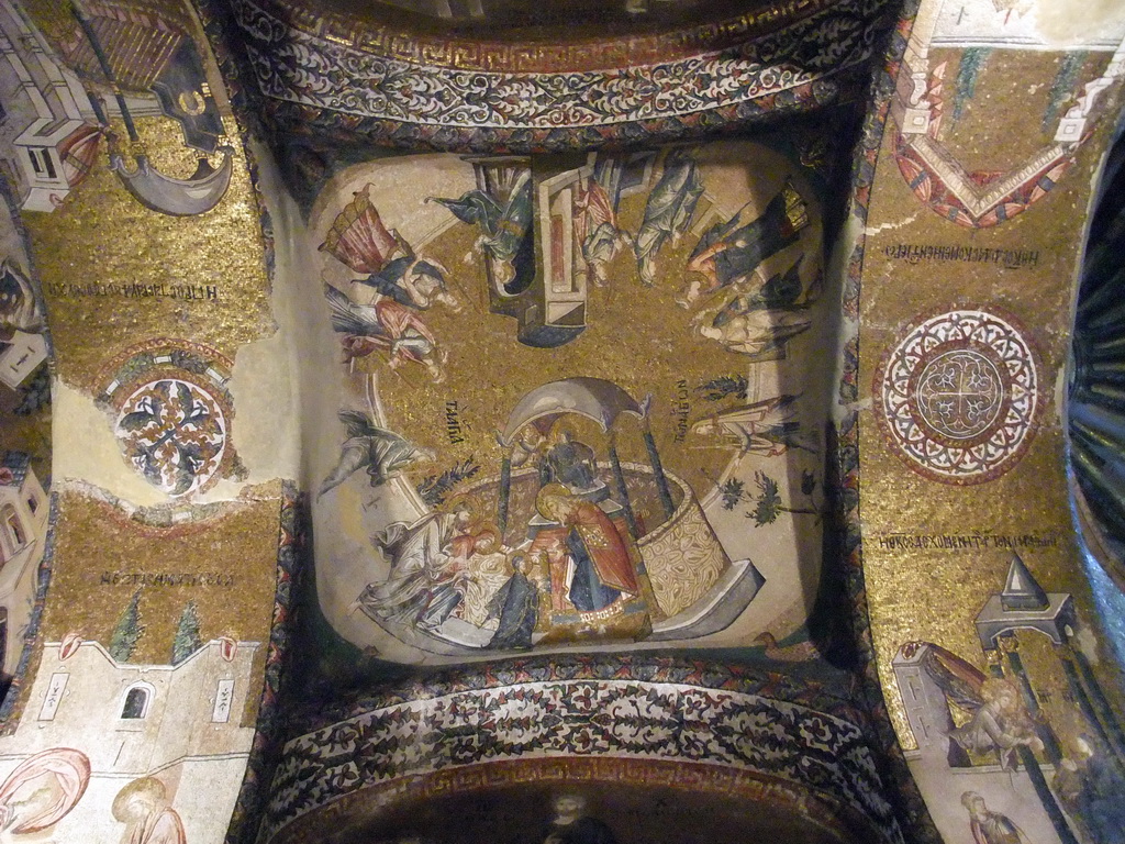 Mosaic in the inner narthex of the Church of St. Savior in Chora