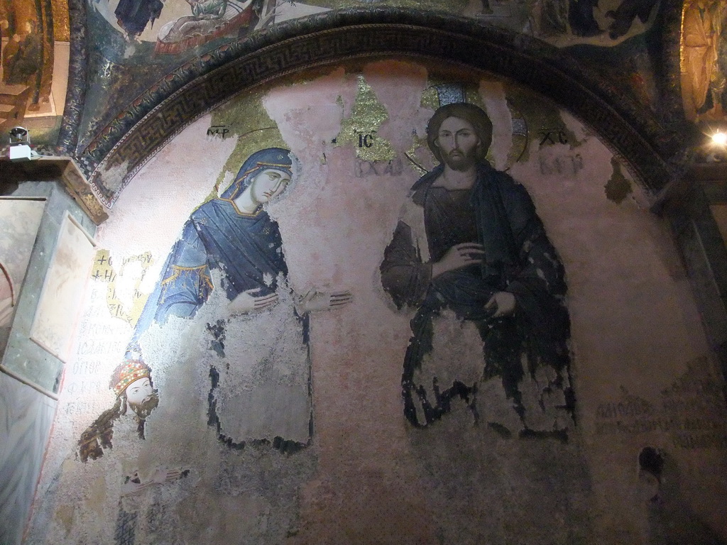 Mosaic of the Deesis in the inner narthex of the Church of St. Savior in Chora