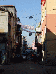 Ana and Nardy in a street in the Kariye neighborhood