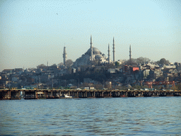 The Ataturk Bridge and the Süleymaniye Mosque, viewed from the Golden Horn ferry