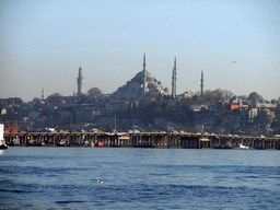 The Ataturk Bridge and the Süleymaniye Mosque, viewed from the Golden Horn ferry