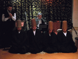 Musicians and dancers during the Whirling Dervishes Ceremony