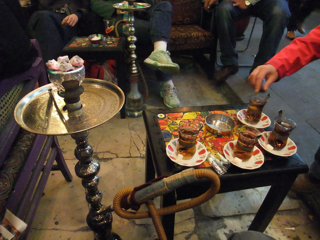 Waterpipe and tea in the Corlulu Ali Pasa Medresesi medrese