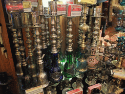 Waterpipes and cups in the shop in the Corlulu Ali Pasa Medresesi medrese
