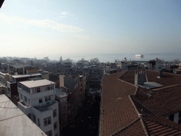 The Kumkapi neighborhood and the Sea of Marmara, from the window of the breakfast room in the Grand Liza Hotel