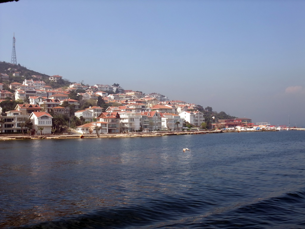 Houses at Kinaliada island, viewed from the ferry